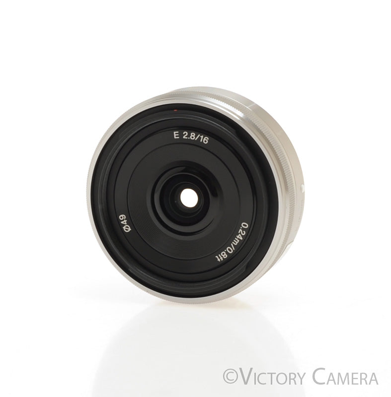 Sony 16mm f2.8 SEL16F28 Wide Angle AF Pancake Prime Lens for E Mount [EXC+] - Victory Camera