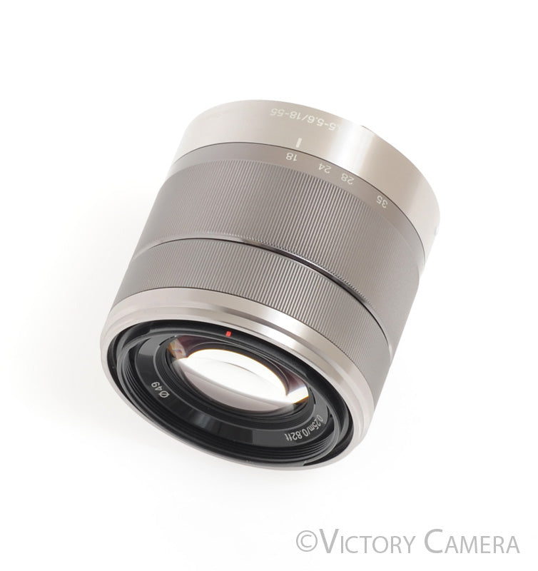 Sony SEL1855 18-55mm f3.5-5.6 OSS Chrome Zoom Lens for E Mount -Clean- - Victory Camera