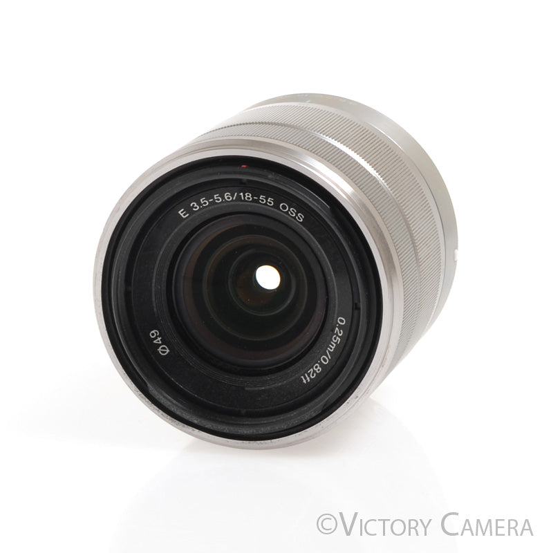 Sony SEL1855 18-55mm f3.5-5.6 OSS Chrome Zoom Lens for E Mount - Victory Camera