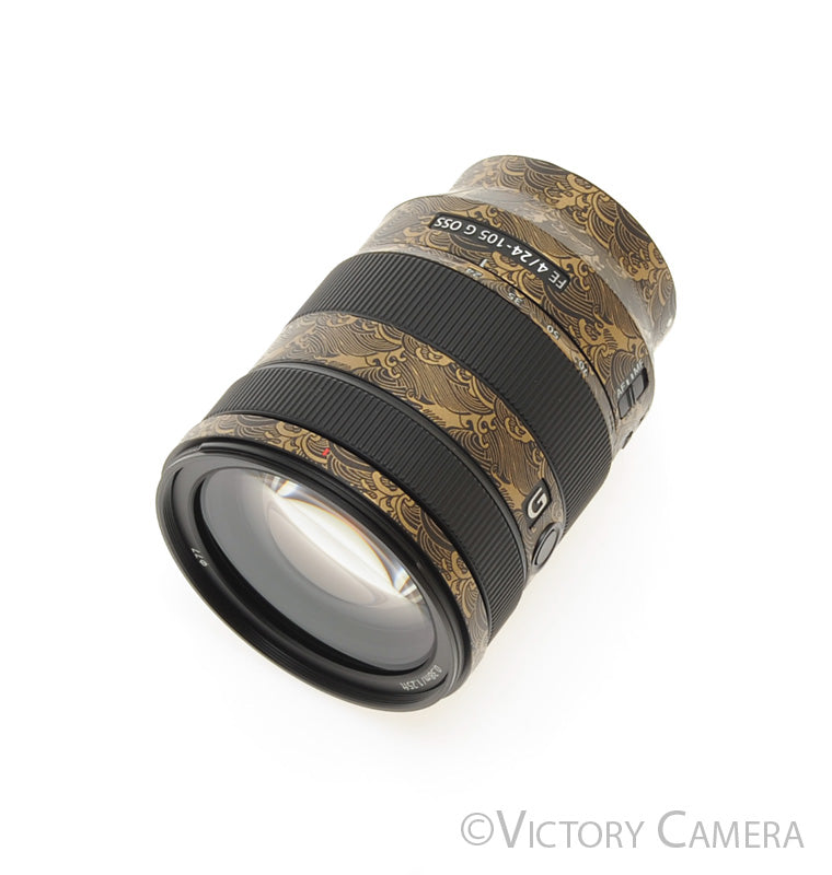 Sony FE 24-105mm f4 G OSS Full Frame Zoom Lens for E Mount Gold Wrap [MINT-] - Victory Camera