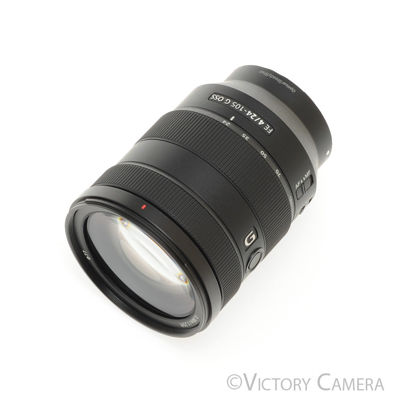 Sony FE 24-105mm f4 G OSS Full Frame Zoom Lens for E Mount w/ Shade [MINT-] - Victory Camera