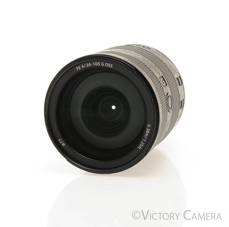 Sony FE 24-105mm f4 G OSS Full Frame Zoom Lens for E Mount Gold Wrap [MINT-] - Victory Camera
