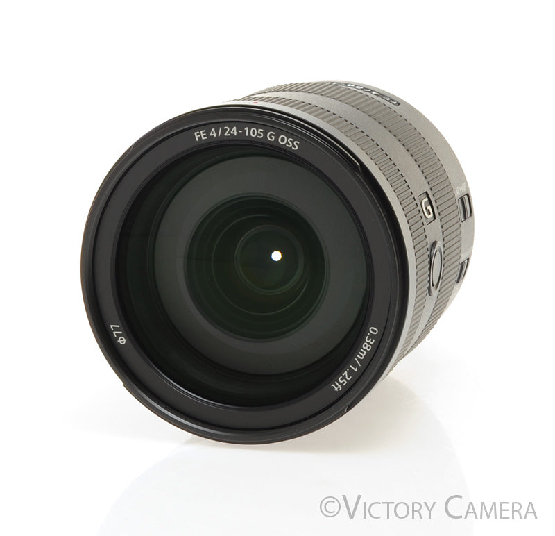 Sony FE 24-105mm f4 G OSS Full Frame Zoom Lens for E Mount w/ Shade [MINT-] - Victory Camera