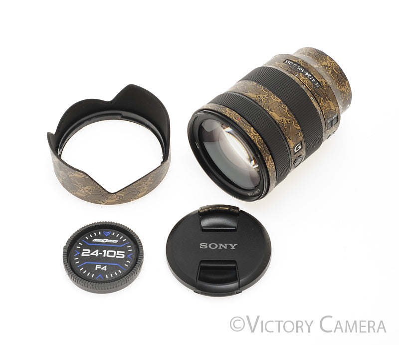 Sony FE 24-105mm f4 G OSS Full Frame Zoom Lens for E Mount Gold Wrap [MINT-] - Victory Camera