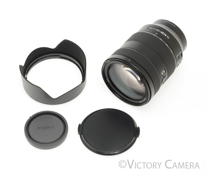 Sony FE 24-105mm f4 G OSS Full Frame Zoom Lens for E Mount w/ Shade [MINT-] - Victory Camera