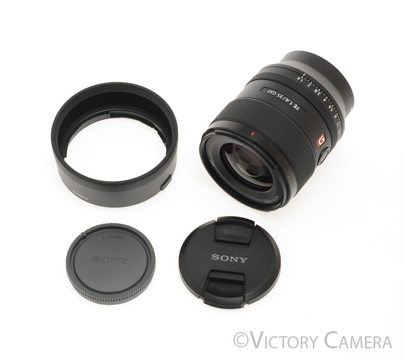 Sony FE 35mm  f1.4 GM Fast Wide Angle Prime Lens for E Mount w/ Shade [MINT-] - Victory Camera