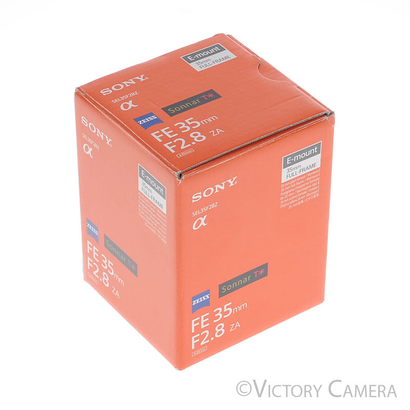 Sony FE 35mm f2.8 ZA Wide Angle Prime Lens for Sony E Mount [MINT-] - Victory Camera