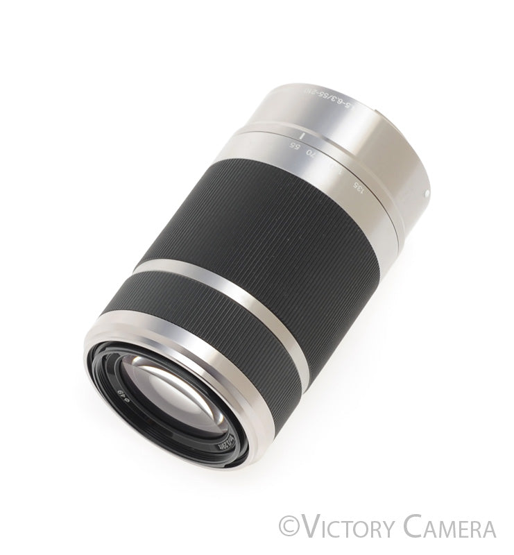 Sony E 55-210mm f4.5-6.3 OSS SEL55210 Chrome Lens for E-Mount Cameras [EXC+] - Victory Camera