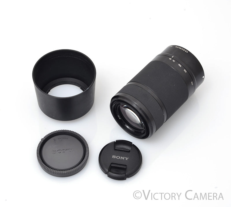 Sony E 55-210mm f4.5-6.3 OSS SEL55210 Black Lens for E-Mount Cameras [EXC] - Victory Camera