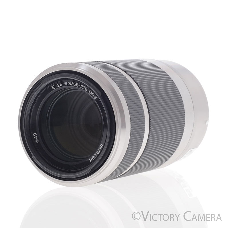 Sony E 55-210mm f4.5-6.3 OSS SEL55210 Chrome Lens for E-Mount Cameras [EXC] - Victory Camera