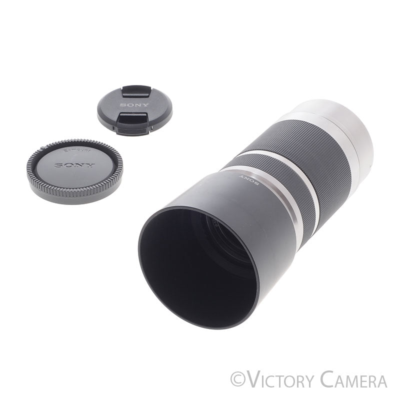 Sony E 55-210mm f4.5-6.3 OSS SEL55210 Chrome Lens for E-Mount Cameras [EXC] - Victory Camera