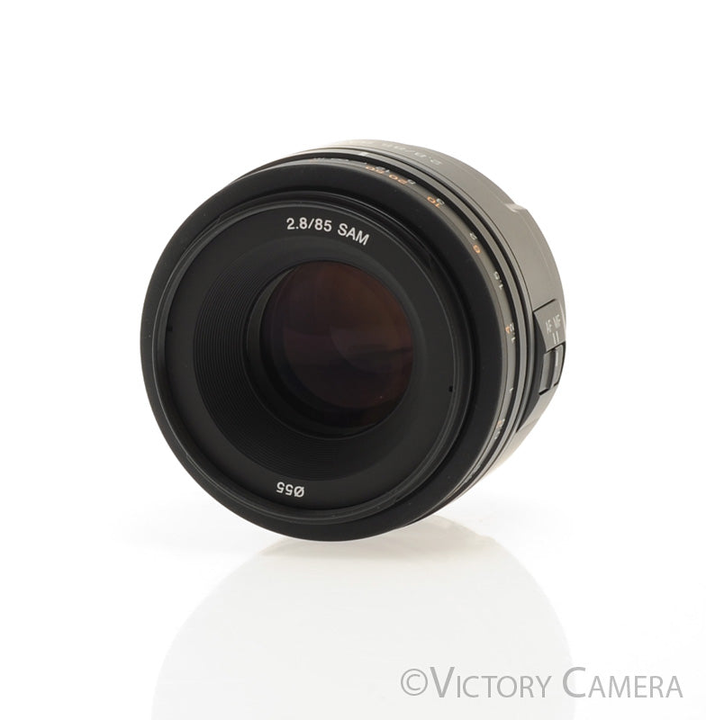 Sony 85mm F2.8 SAM A Mount Autofocus Prime lens w/ Shade [MINT-] - Victory Camera