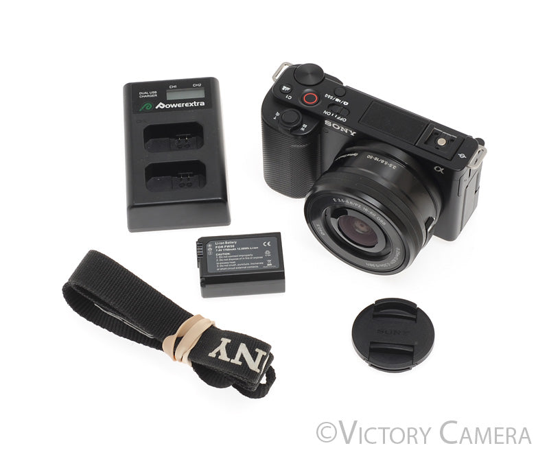 Sony ZV-E10 24.2MP 4K Digital Mirrorless Camera w/ 16-50mm Lens [EXC] - Victory Camera