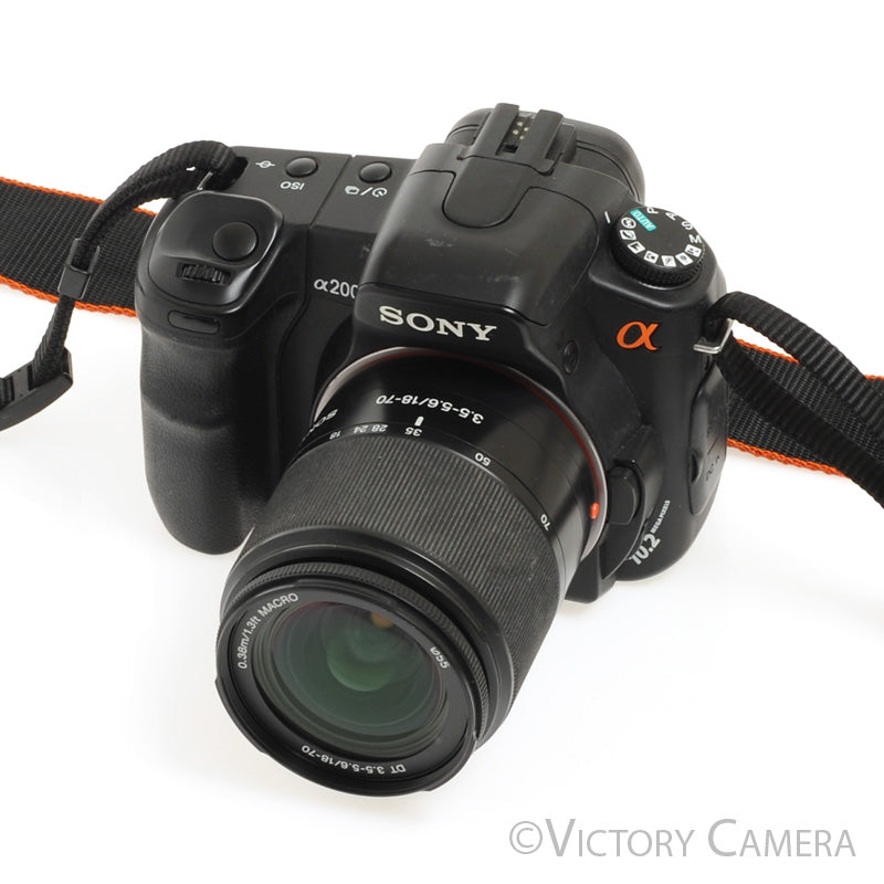 Sony Alpha A200 10.2MP Digital SLR Camera Body w/ 18-55mm Zoom Lens [E