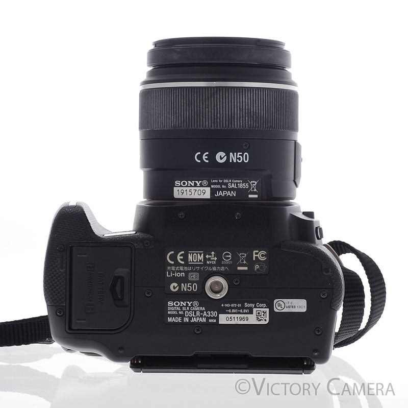 Sony Alpha A330 10MP Digital SLR Camera Body w/ 18-55mm Zoom Lens [EXC+] - Victory Camera