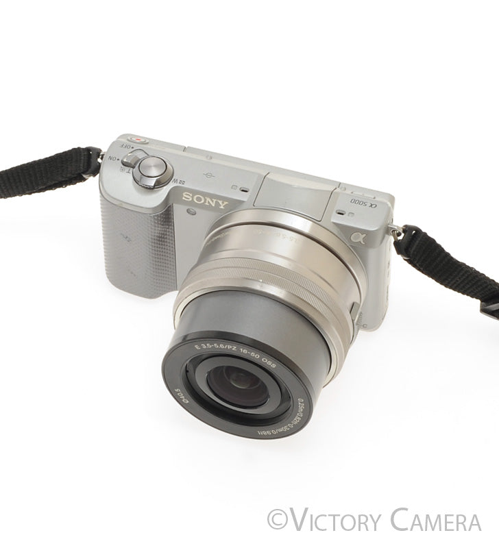 Sony a5000 20.1MP Chrome Digital Mirrorless Camera w/ 16-50mm Lens [EXC] - Victory Camera