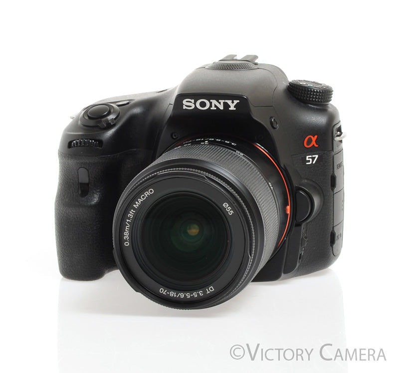 Sony Alpha A57 16.1 Digital SLR Camera w/ 18-70mm Zoom Lens -Clean- - Victory Camera