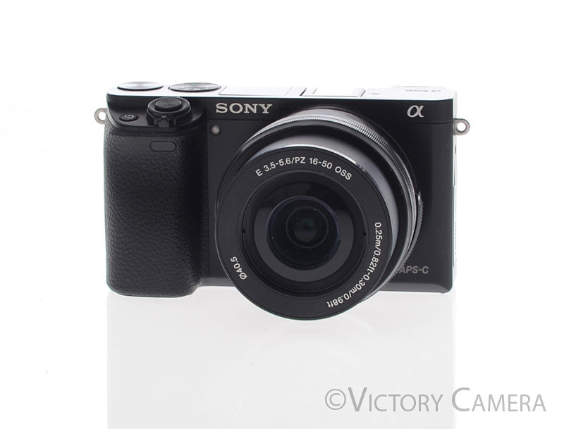 Sony a6000 24.3MP Black Mirrorless Camera Body w/ 16-50mm Lens [EXC] - Victory Camera