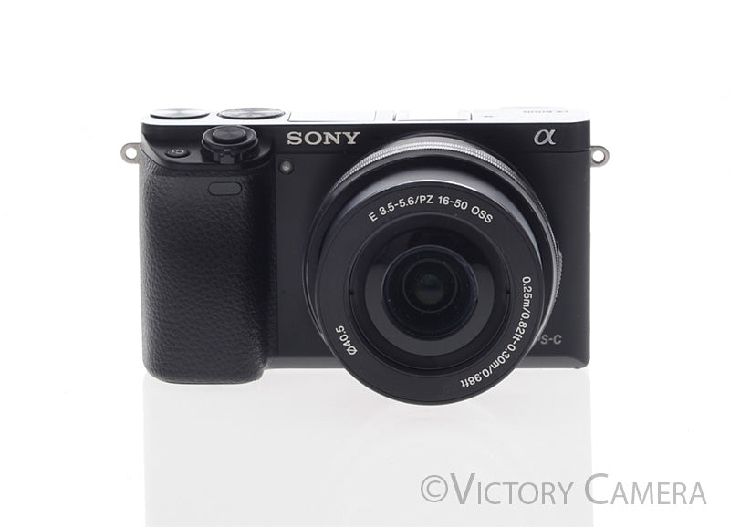 Sony a6000 24.3MP Black Mirrorless Camera Body w/ 16-50mm Lens [EXC] - Victory Camera