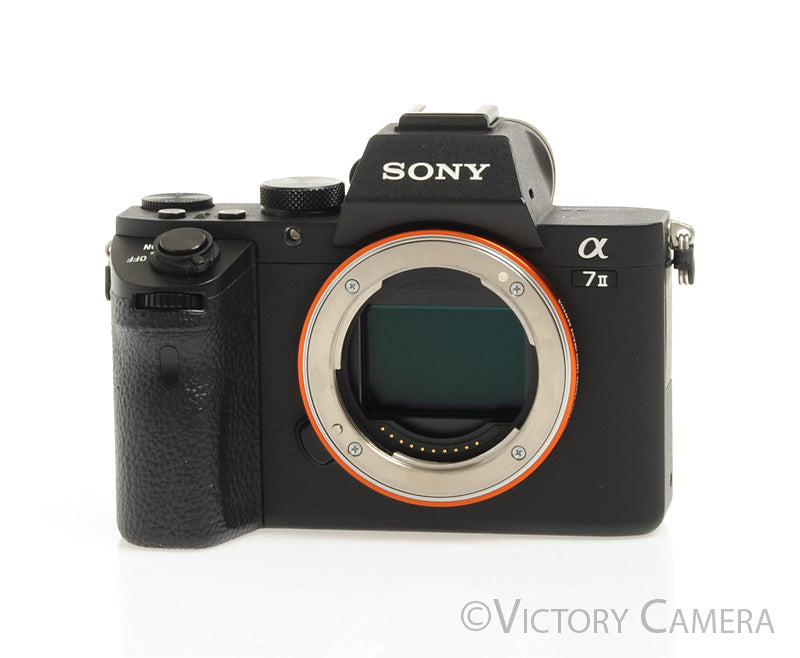 Sony A7II 24.3MP Full Frame Mirrorless Digital Camera Body w/ 2 Bats -Low Shots- [EXC+] - Victory Camera