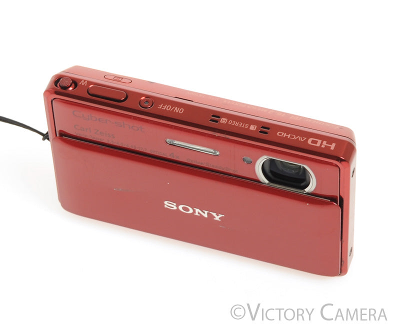 Sony Cyber-Shot DSC-TX100V Red 16.2MP Digital Point &amp; Shoot Camera [EXC-] - Victory Camera