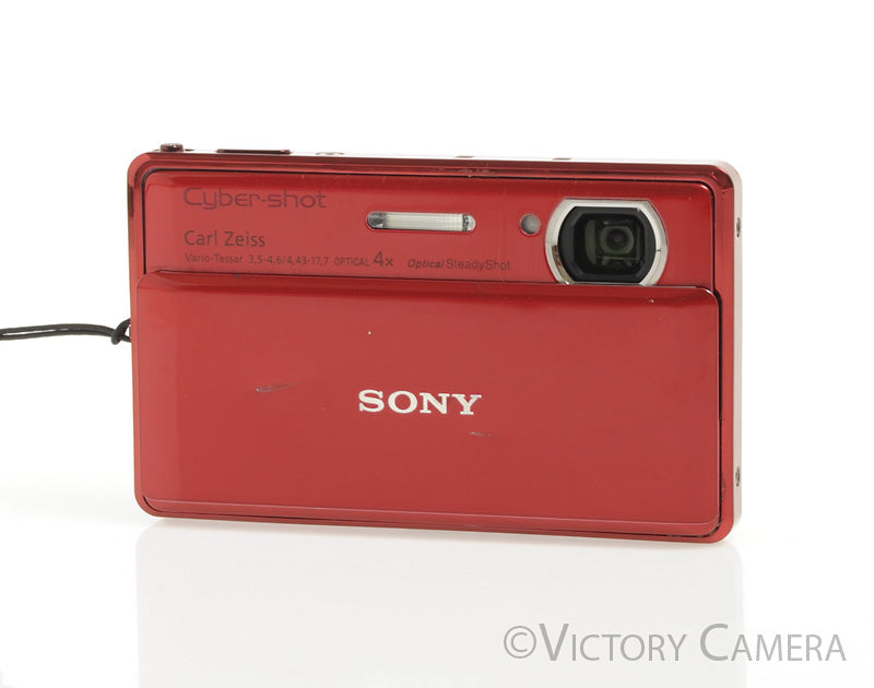 Sony Cyber-Shot DSC-TX100V Red 16.2MP Digital Point & Shoot Camera [EXC-] - Victory Camera