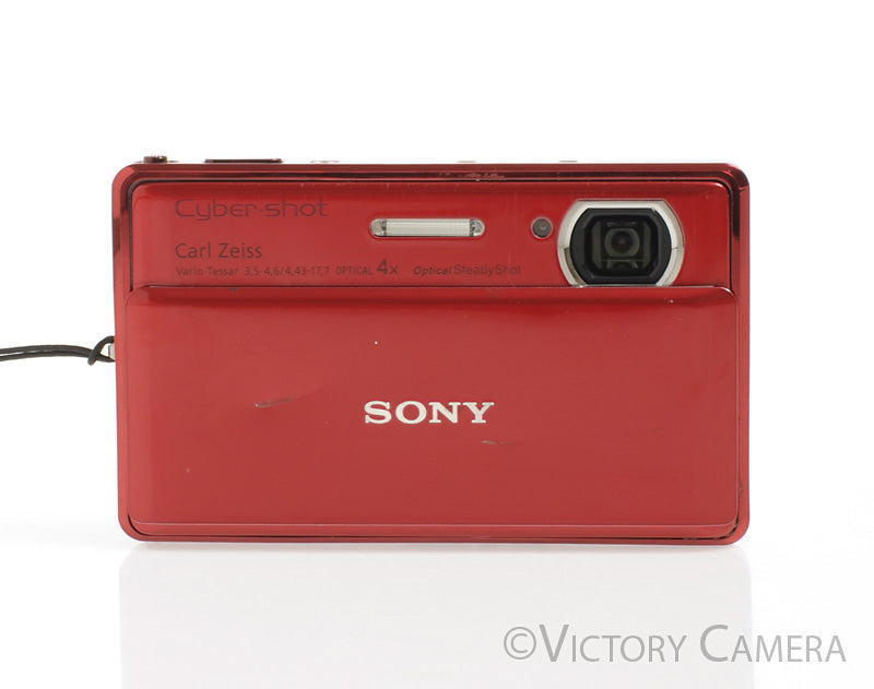 Sony Cyber-Shot DSC-TX100V Red 16.2MP Digital Point &amp; Shoot Camera [EXC-] - Victory Camera