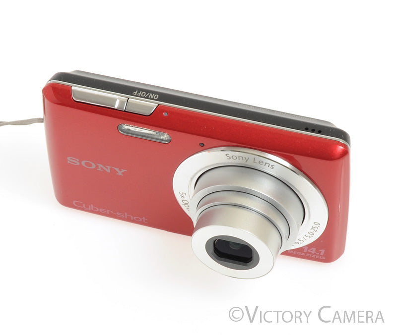 Sony Cyber-Shot DSC-W620 14.1MP Red Digital Point &amp; Shoot Camera [EXC] - Victory Camera