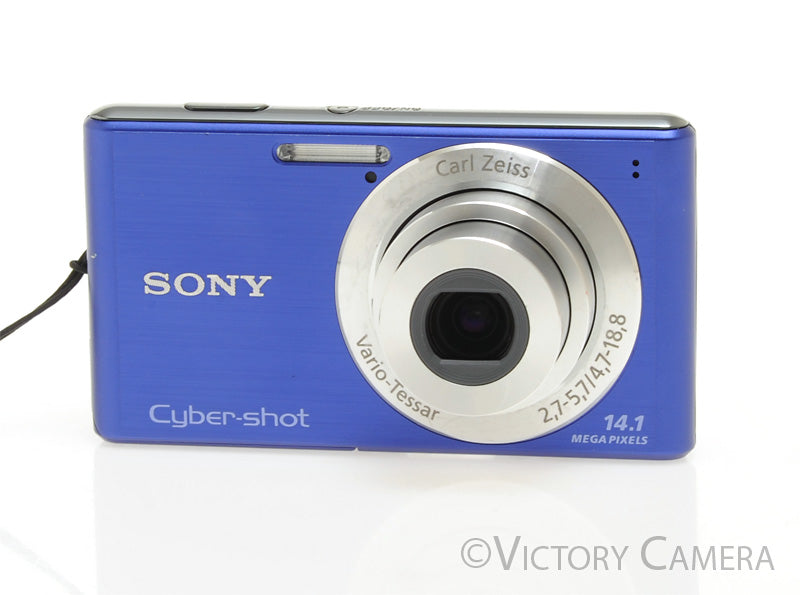 Sony CyberShot DSC-W530 Blue 14.1MP Digital Point &amp; Shoot Camera [EXC] - Victory Camera