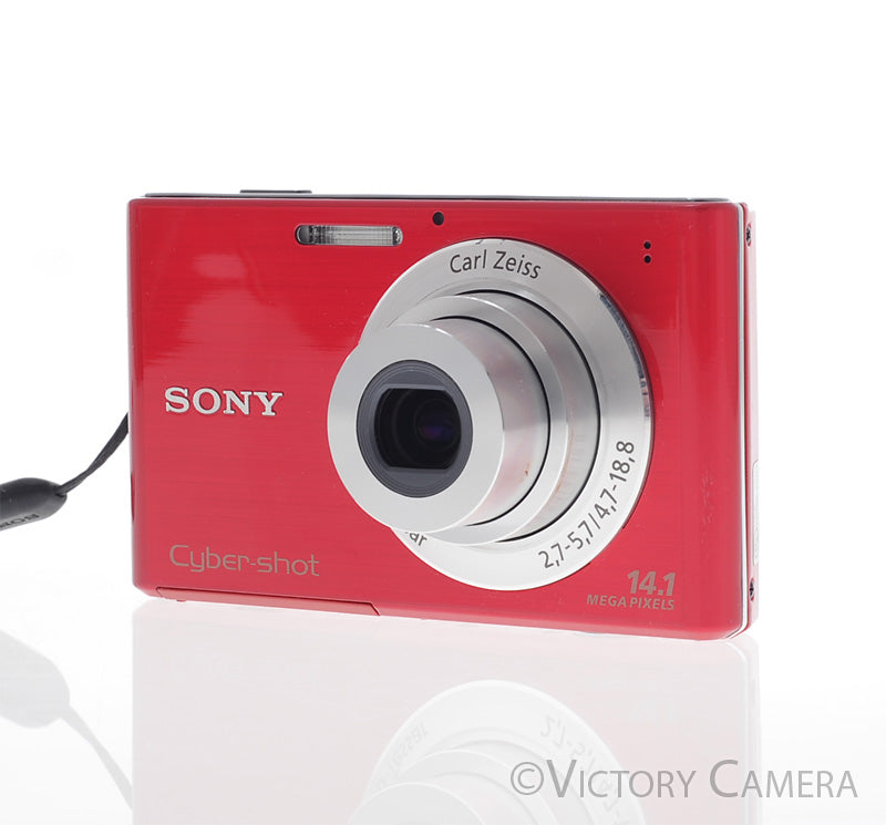 Sony CyberShot DSC-W330 Red 14.1MP Digital Point & Shoot Camera [EXC] - Victory Camera
