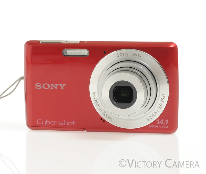 Sony Cyber-Shot DSC-W620 14.1MP Red Digital Point & Shoot Camera [EXC] - Victory Camera