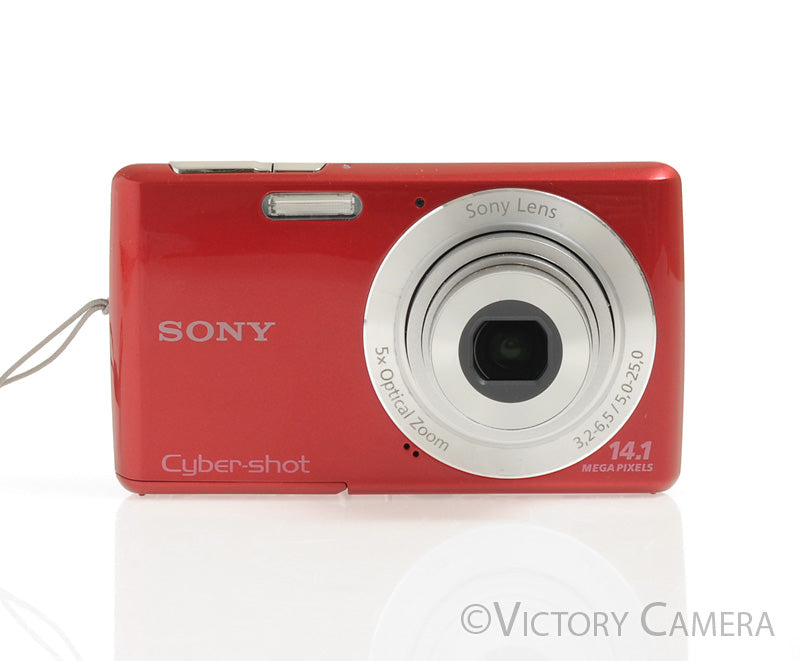 Sony Cyber-Shot DSC-W620 14.1MP Red Digital Point &amp; Shoot Camera [EXC] - Victory Camera