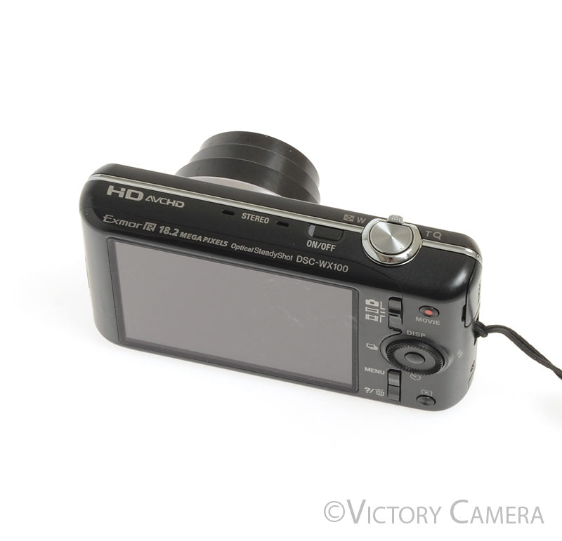 Sony Cyber-Shot DSC-WX100 18.2MP Digital Point &amp; Shoot Camera [EXC] - Victory Camera