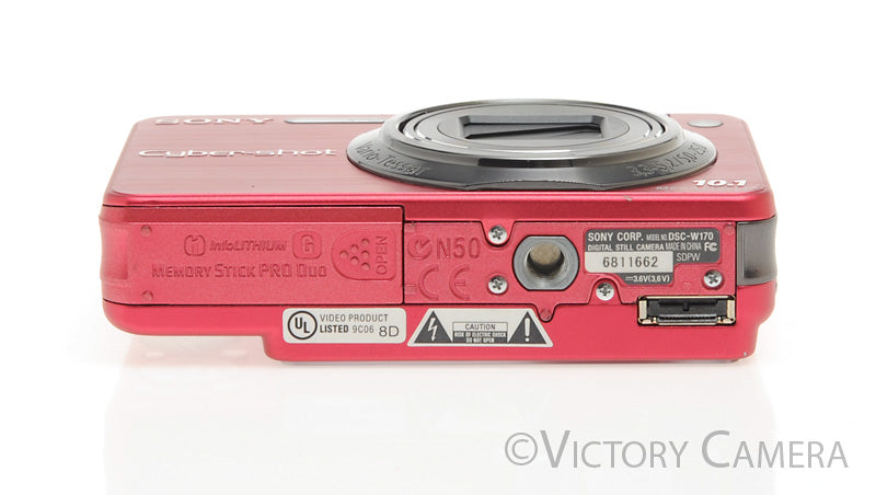 Sony CyberShot DSC-W170 Pink 10.1MP Digital Point &amp; Shoot Camera [EXC] - Victory Camera