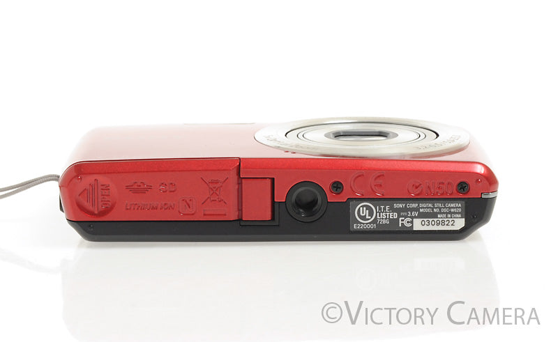 Sony Cyber-Shot DSC-W620 14.1MP Red Digital Point &amp; Shoot Camera [EXC] - Victory Camera