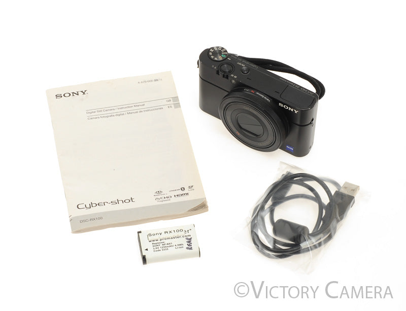 Sony RX100 DSC-RX100 20.2MP Zoom Digital Camera w/ Zeiss Lens [EXC] - Victory Camera