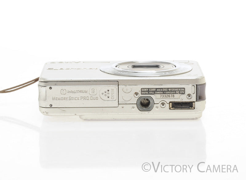 Sony Cybershot DSC-W120 Silver 7.2mp Digital Point and Shoot Camera [EXC] - Victory Camera