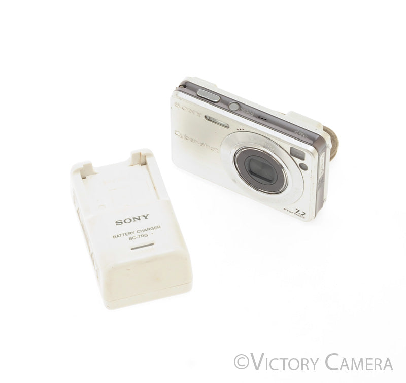 Sony Cybershot DSC-W120 Silver 7.2mp Digital Point and Shoot Camera [EXC] - Victory Camera