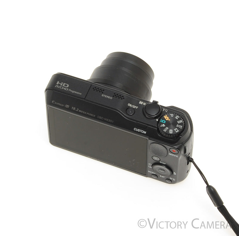 Sony Cybershot G DSC-HX30V Black 18.2mp Digital Point and Shoot Camera [EXC] - Victory Camera