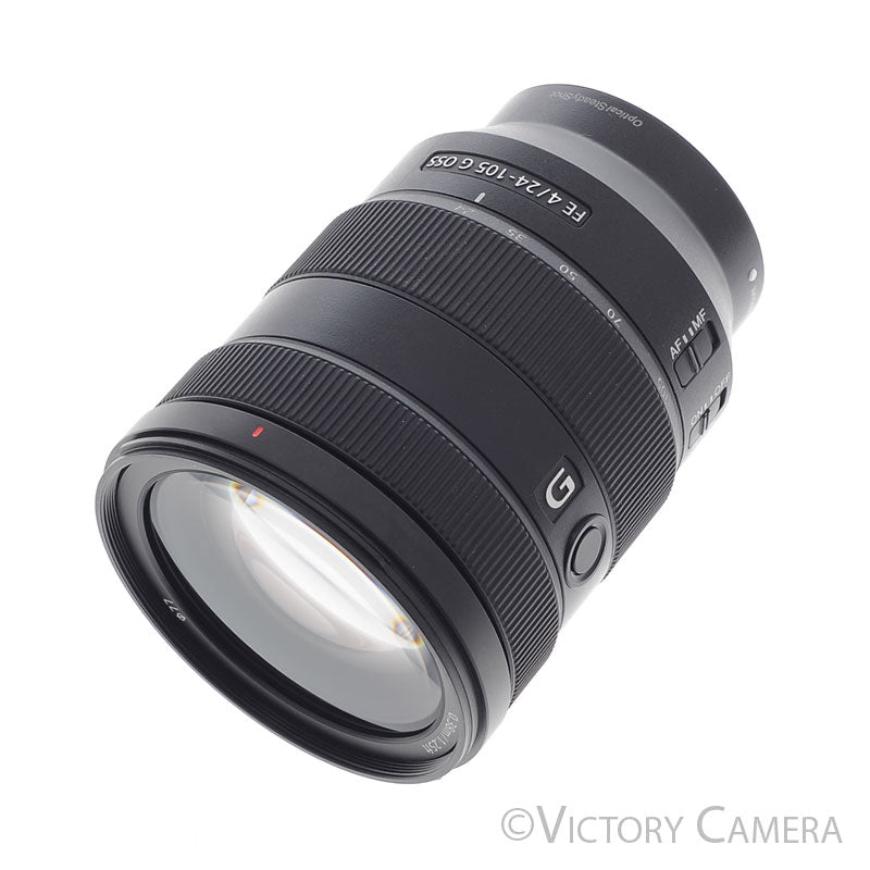 Sony FE 24-105mm f4 G OSS Full Frame Zoom Lens for E Mount w/ Shade [MINT-] - Victory Camera