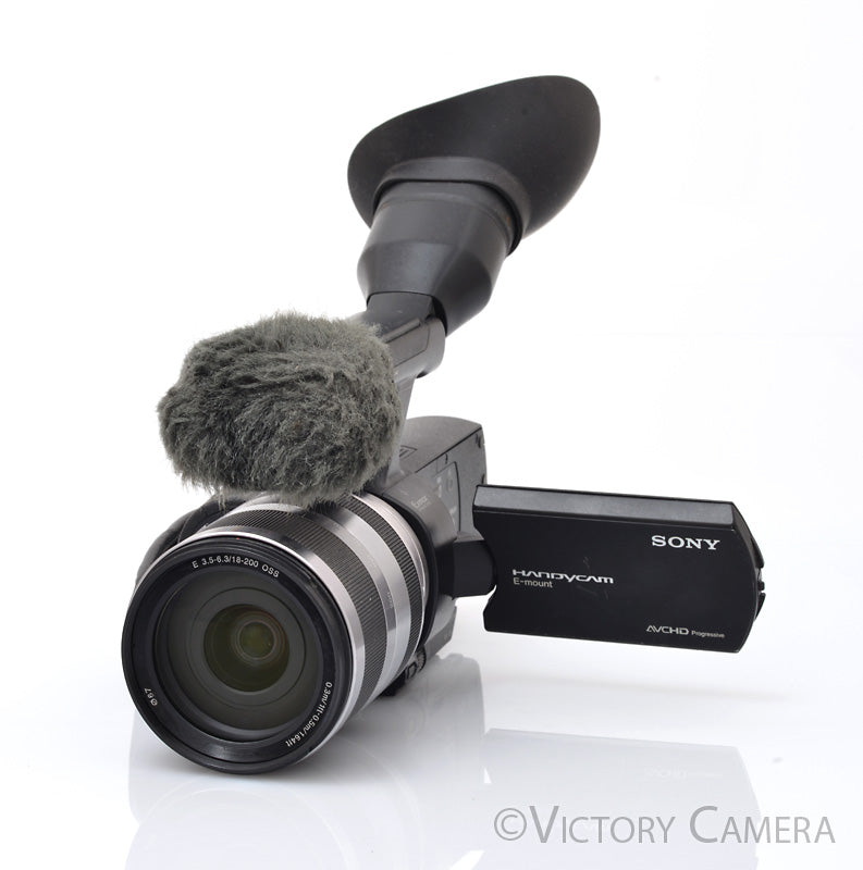 Sony NEX-VG20 Handycam 16.1MP E-Mount Camcorder w/ 18-200mm Zoom Lens [EXC-] - Victory Camera