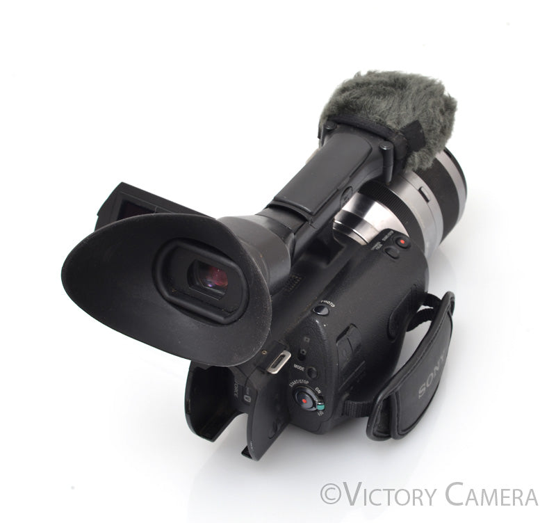 Sony NEX-VG20 Handycam 16.1MP E-Mount Camcorder w/ 18-200mm Zoom Lens [EXC-] - Victory Camera