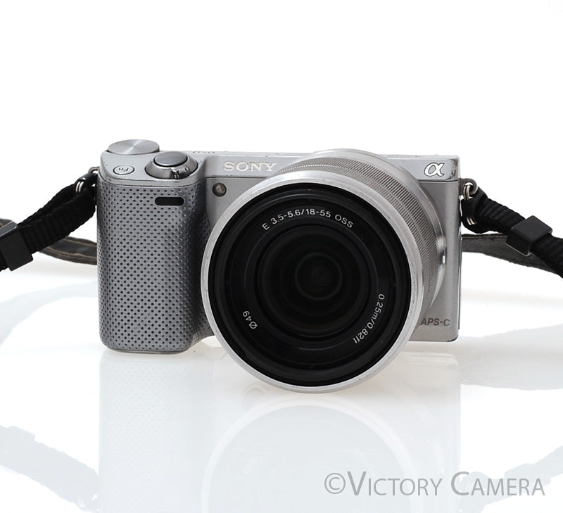Sony NEX-5R 16.1MP Mirrorless Camera w/ 18-55mm Lens [GOOD] - Victory Camera