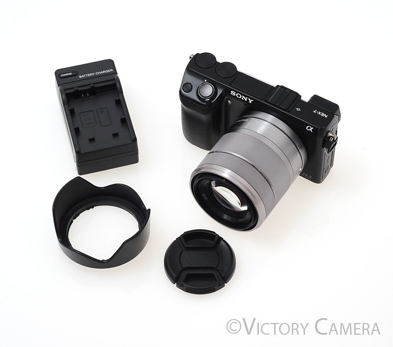 Sony NEX-7 24.3MP 1080p Mirrorless Camera w/ 18-55mm Lens [GOOD] - Victory Camera
