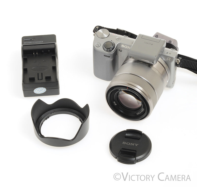 Sony NEX-5R 16.1MP Mirrorless Camera w/ 18-55mm Lens &amp; Flash [EXC-] - Victory Camera