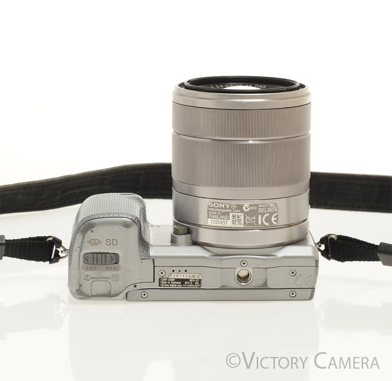 Sony NEX-5T Chrome 16.1MP Digital Mirrorless Camera w/ 16-50mm Lens [EXC] - Victory Camera