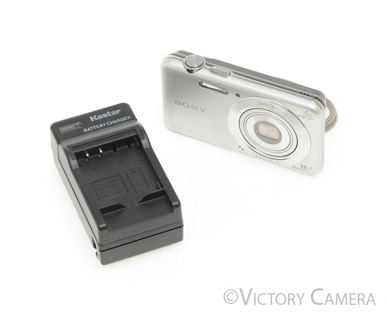 Sony SteadyShot DSC-W710 16.1MP Silver Digital Point &amp; Shoot Camera [EXC-] - Victory Camera