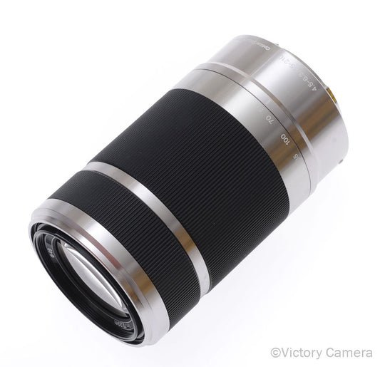 Sony E 55-210mm f4.5-6.3 OSS SEL55210 Chrome Lens for E-Mount [EXC+] image 1