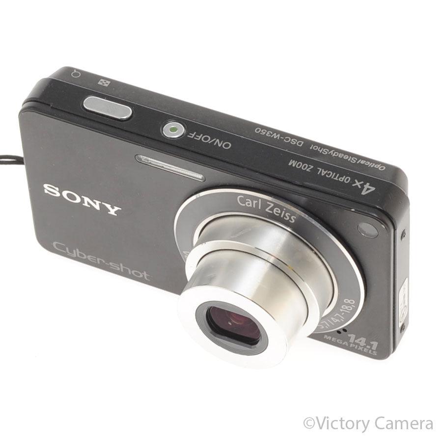 Sony Cybershot DSC-W350 Black 14.1mp Digital Point and Shoot Camera [EXC] - Victory Camera