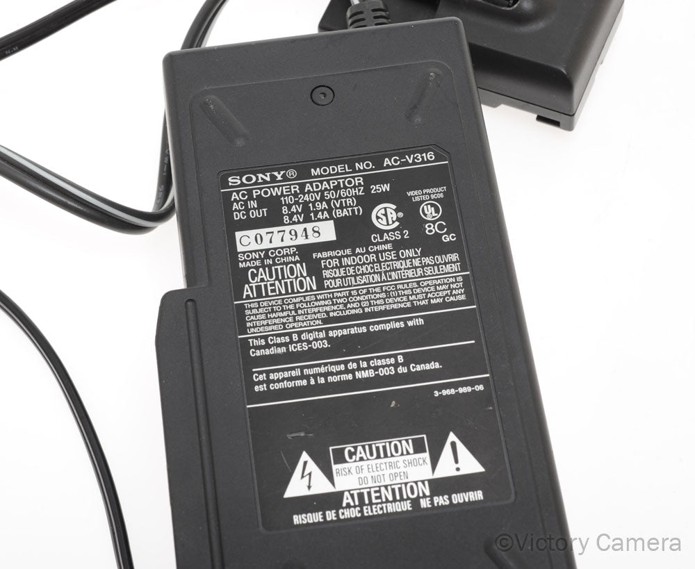 Sony AC-V316 AC Power Adapter Charger For Sony DCR-TRV103 DCR-TRV110 [EXC] - Victory Camera